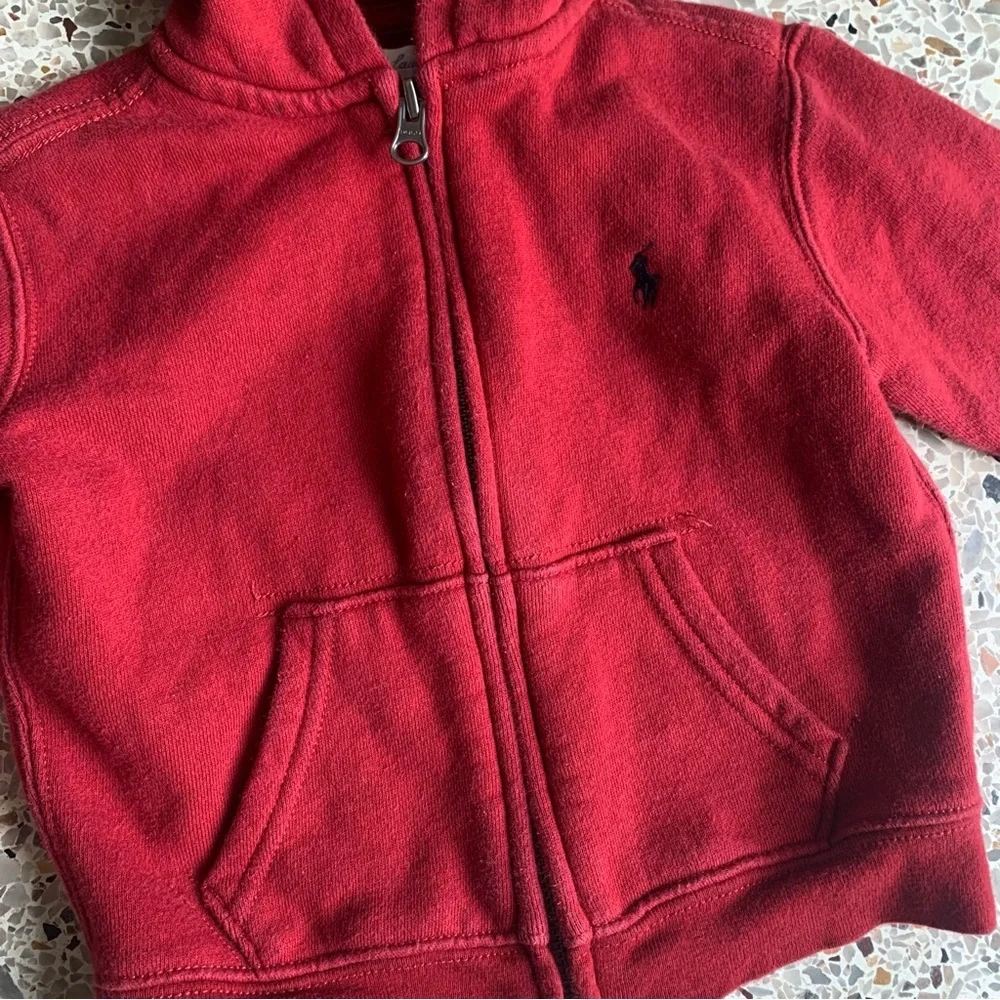 Ralph Lauren Polo Toddler Red Kids‎ Hoodie Size 24 Months